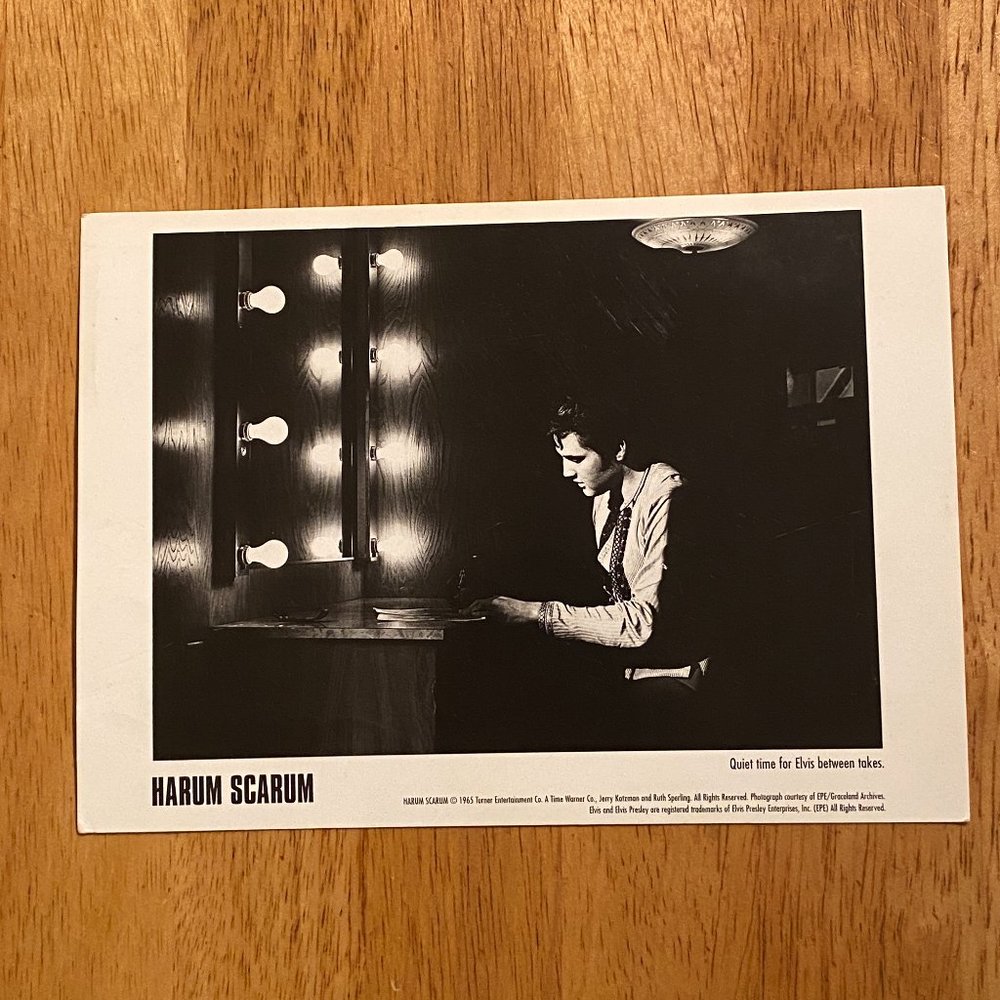 Harum Scarum Quiet time for Elvis Between Takes